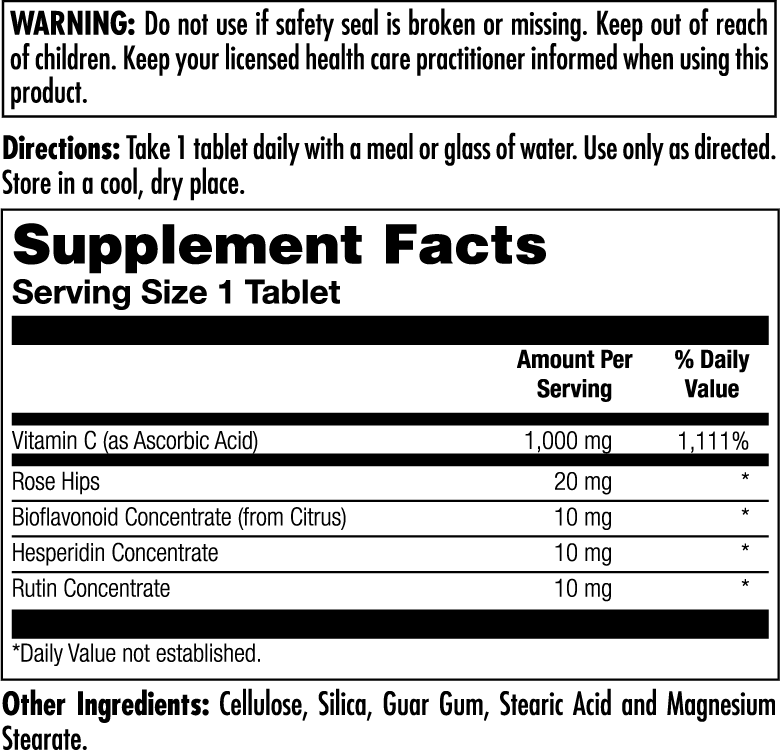 C 1000+ Sustained Release Tablets