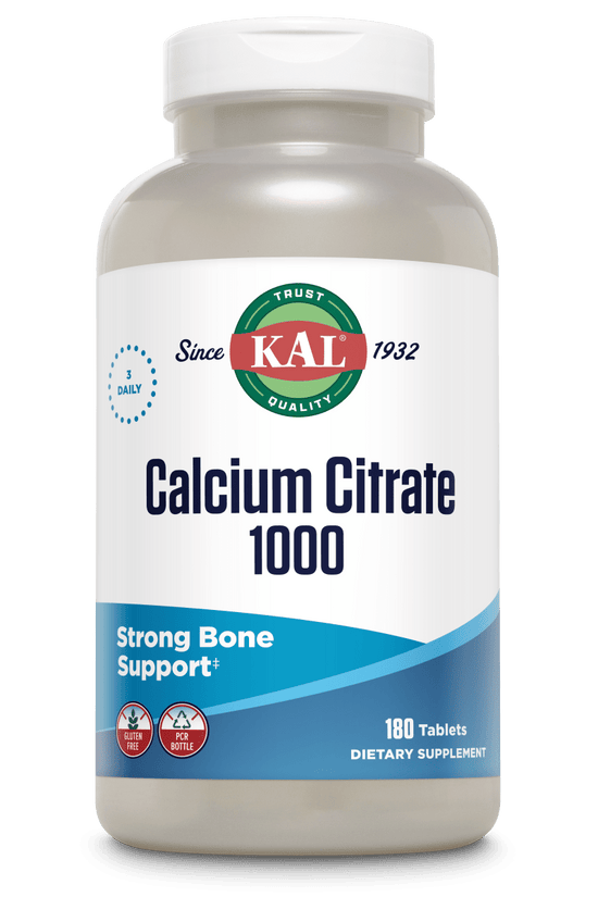 Calcium Citrate 1000 Tablets – Kal Vitamins