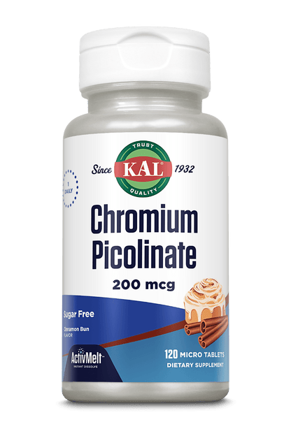 Chromium Picolinate 200 mcg ActivMelt® Instant Dissolve Tablets