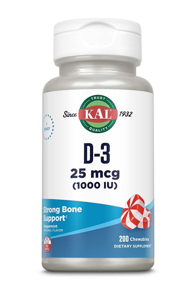 D-3 25 mcg (1000 IU) Chewables