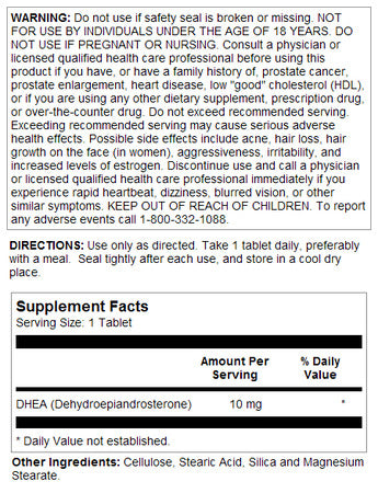 DHEA Tablets 10 mg