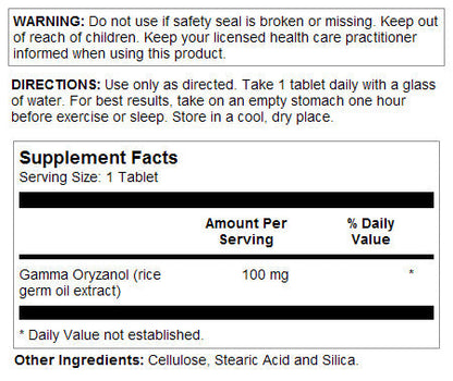 Gamma Oryzanol Tablets 100 mg