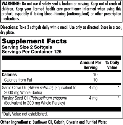 Garlic Oil ActivGels™ Softgels 2000 mg