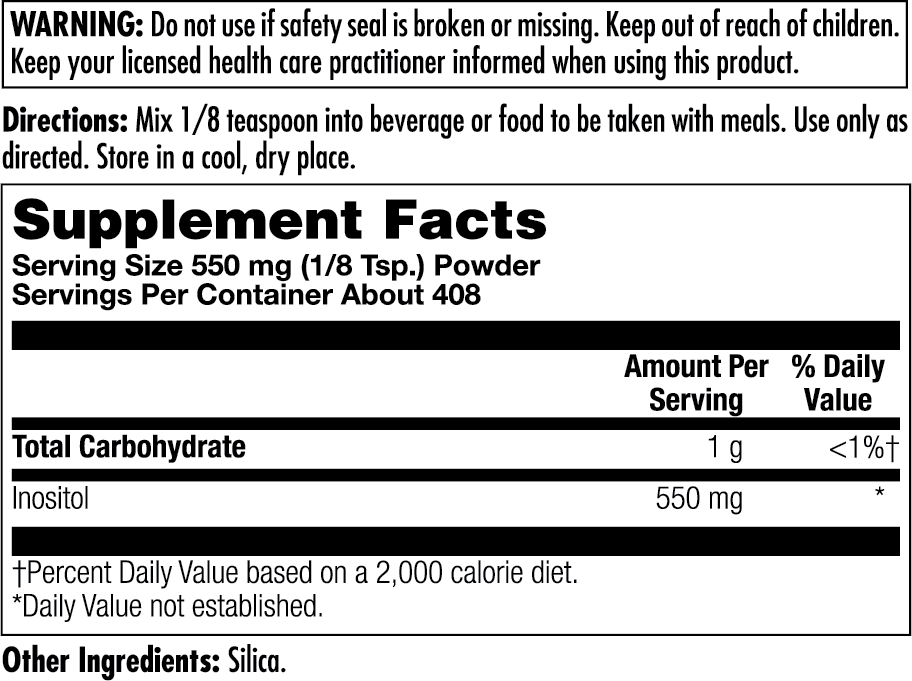 Inositol Powder 550 mg