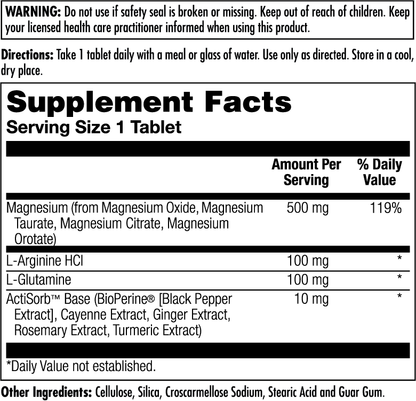 Magnesium Once Daily Tablets 500 mg