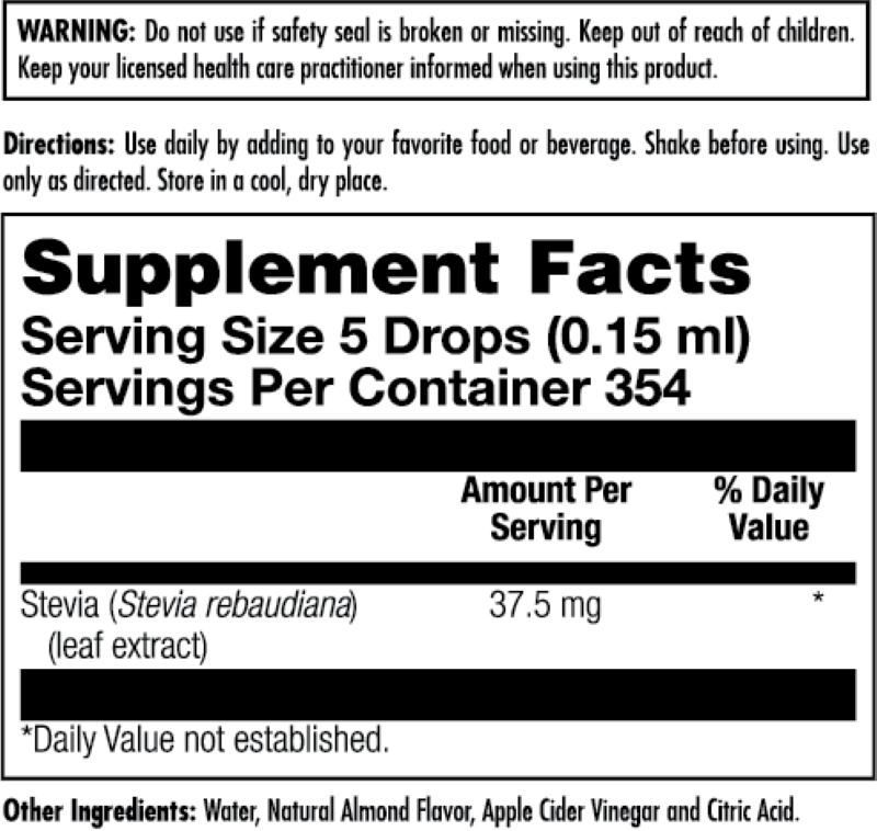 Sure Stevia™ Extract Liquid Flavor Options