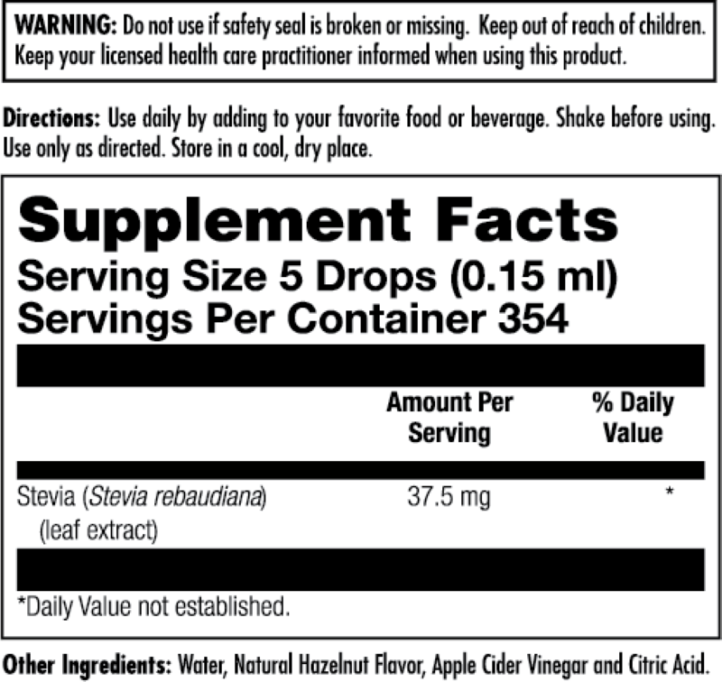 Sure Stevia™ Extract Liquid Flavor Options