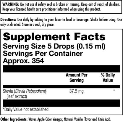 Sure Stevia™ Extract Liquid Flavor Options