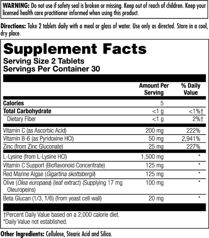 Ultra Lysine Lips™ Clinical Lifestyles™ Tablets
